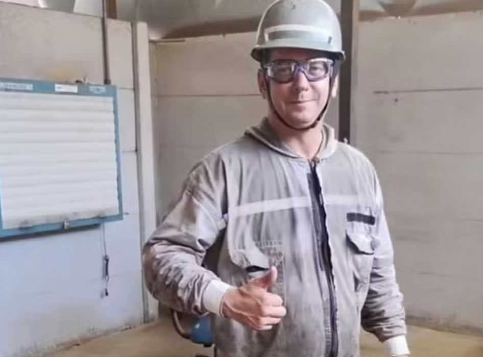 Rodrigo Carlos Medeiros morreu após ser atingido na cabeça e tórax por peça metálica na Replan em Paulínia — Foto: Reprodução/Redes Sociais
